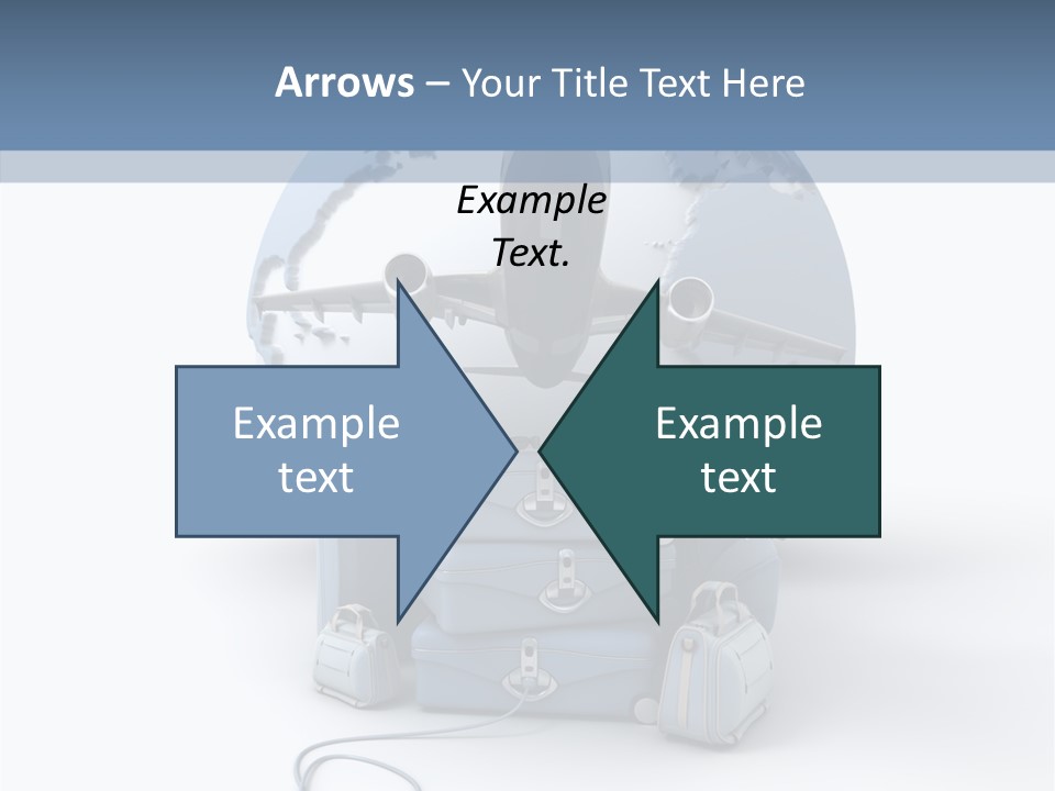 Check In Sun Glasses Briefcase PowerPoint Template