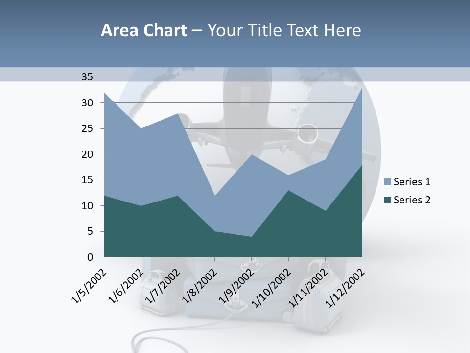 Check In Sun Glasses Briefcase PowerPoint Template