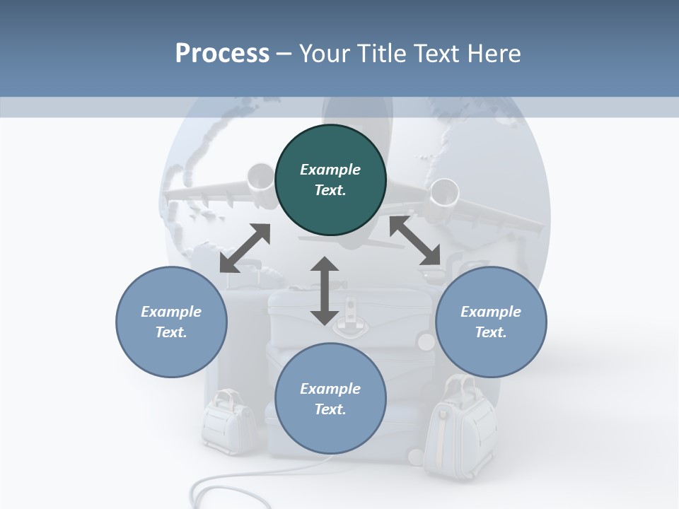 Check In Sun Glasses Briefcase PowerPoint Template