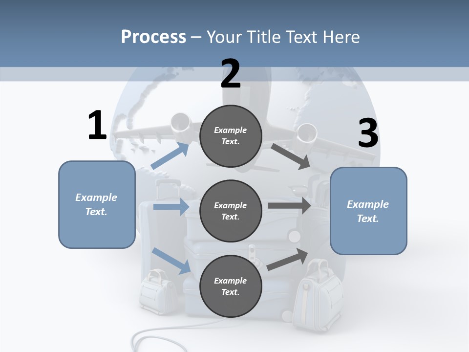 Check In Sun Glasses Briefcase PowerPoint Template