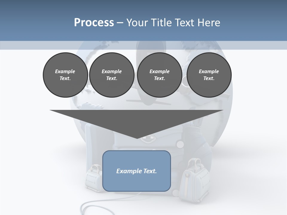 Check In Sun Glasses Briefcase PowerPoint Template