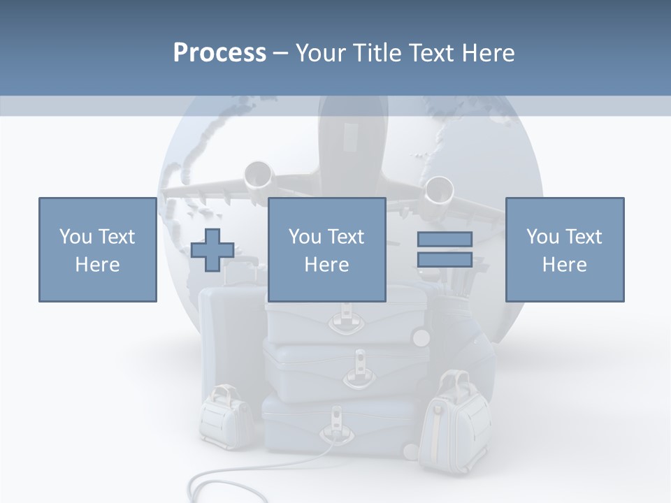 Check In Sun Glasses Briefcase PowerPoint Template