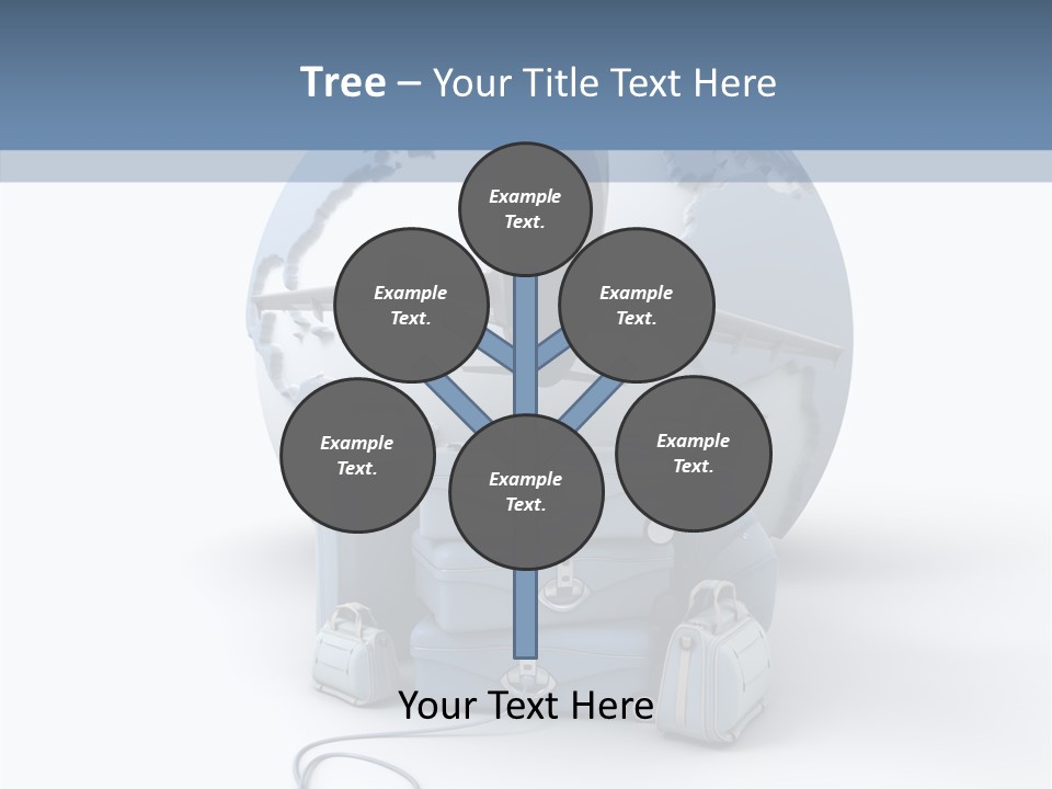 Check In Sun Glasses Briefcase PowerPoint Template