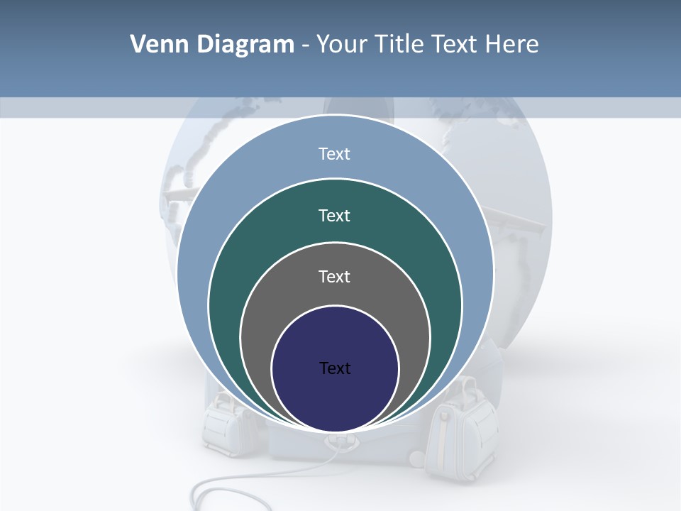 Check In Sun Glasses Briefcase PowerPoint Template