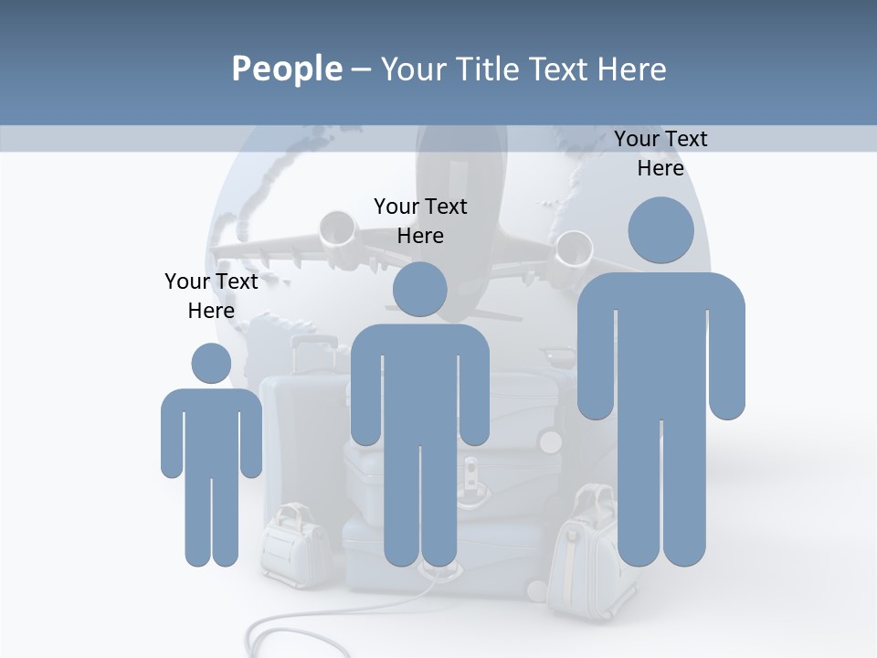 Check In Sun Glasses Briefcase PowerPoint Template