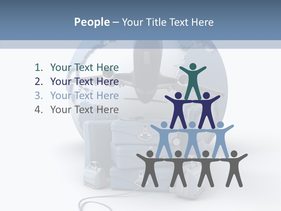 Check In Sun Glasses Briefcase PowerPoint Template