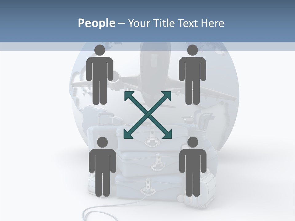 Check In Sun Glasses Briefcase PowerPoint Template