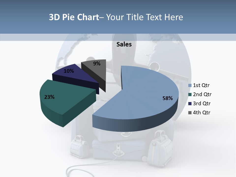 Check In Sun Glasses Briefcase PowerPoint Template