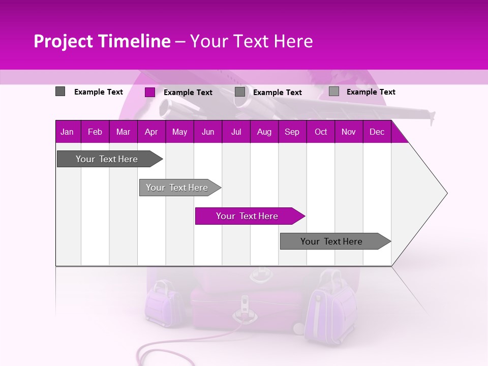 D Rendering Click Purple PowerPoint Template