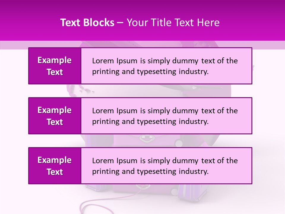 D Rendering Click Purple PowerPoint Template