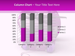 D Rendering Click Purple PowerPoint Template