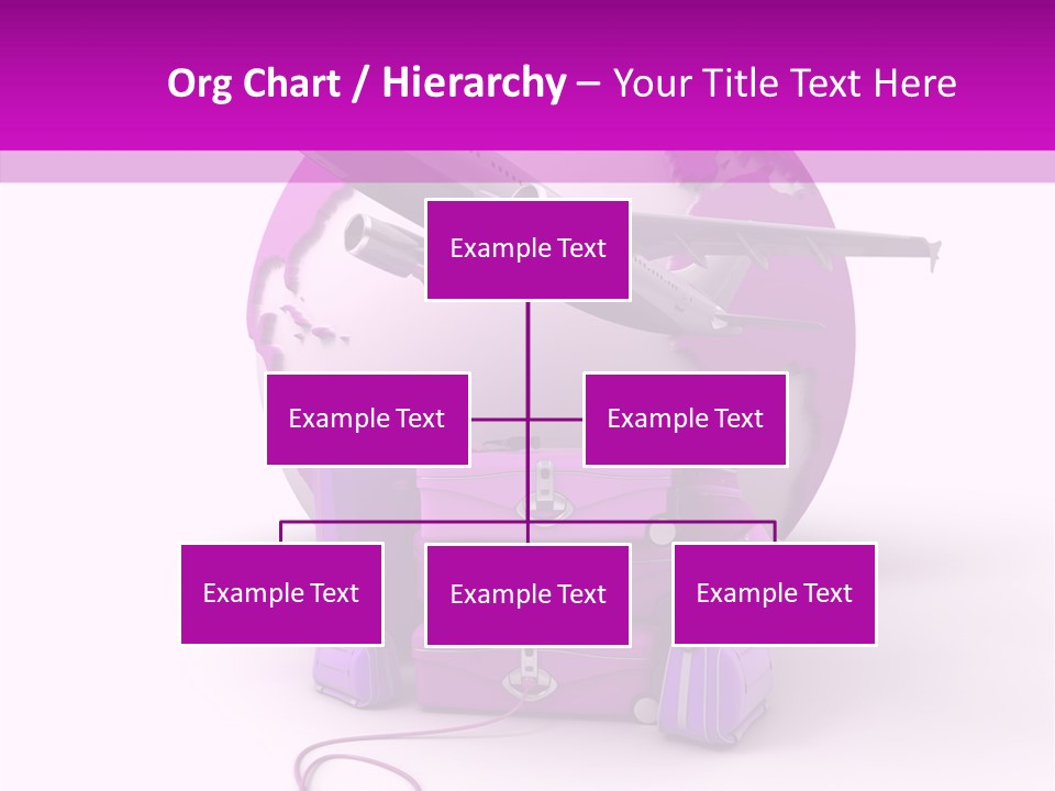 D Rendering Click Purple PowerPoint Template