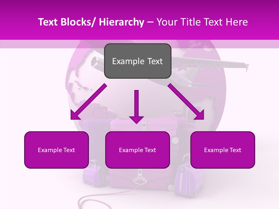 D Rendering Click Purple PowerPoint Template