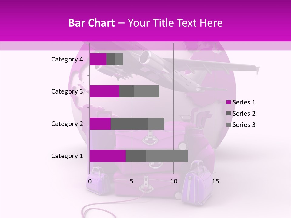 D Rendering Click Purple PowerPoint Template