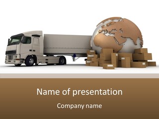 World Map World Box PowerPoint Template