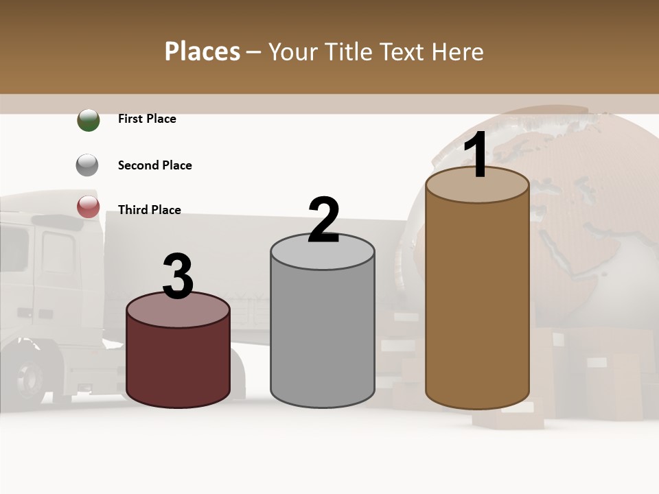 World Map World Box PowerPoint Template