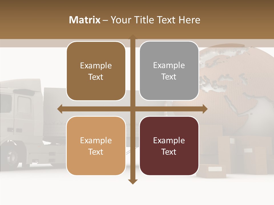 World Map World Box PowerPoint Template