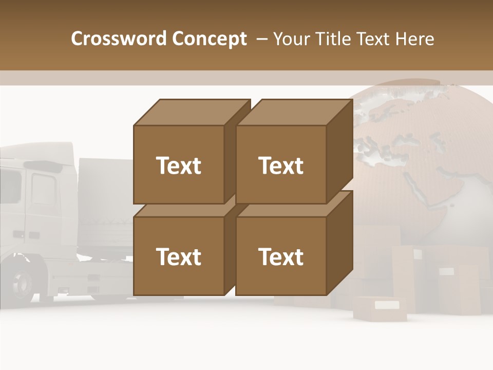 World Map World Box PowerPoint Template
