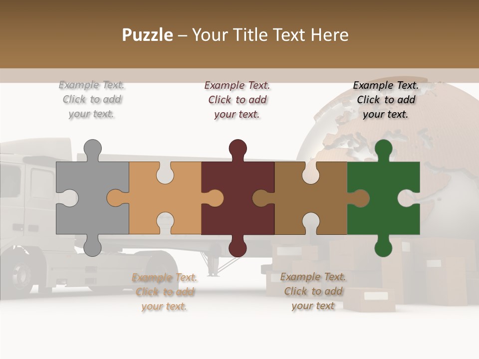 World Map World Box PowerPoint Template