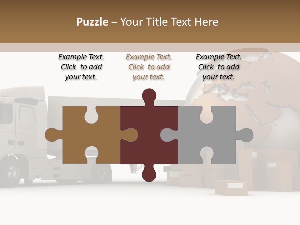 World Map World Box PowerPoint Template