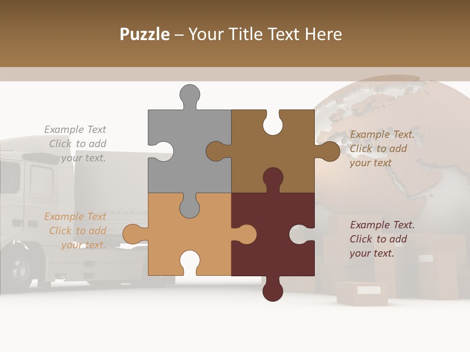 World Map World Box PowerPoint Template