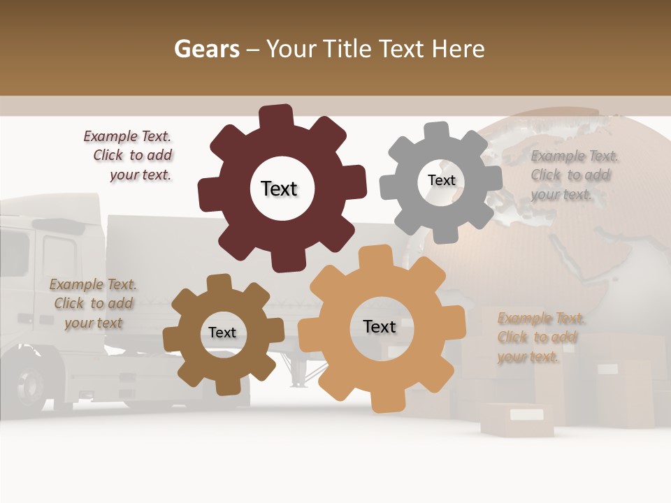 World Map World Box PowerPoint Template