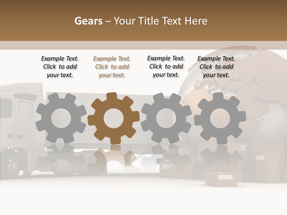 World Map World Box PowerPoint Template