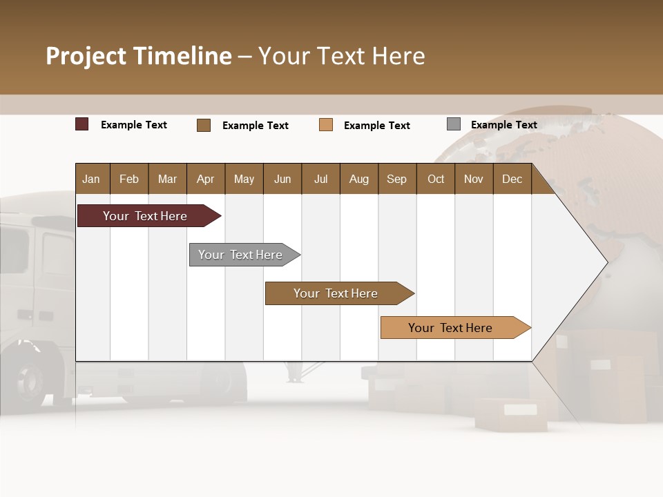 World Map World Box PowerPoint Template