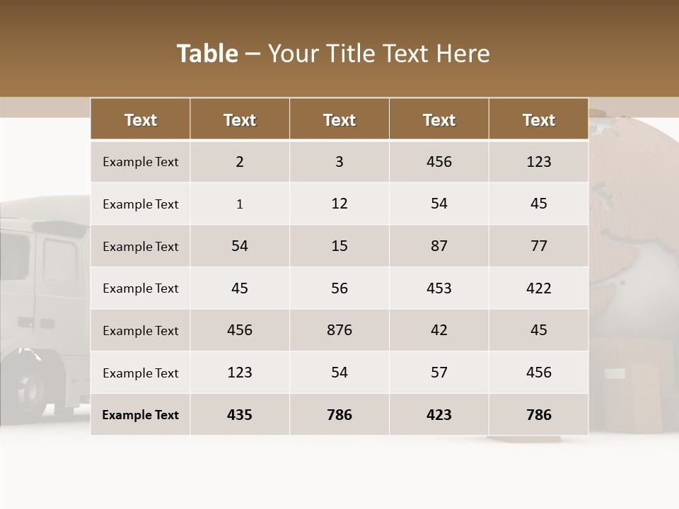 World Map World Box PowerPoint Template