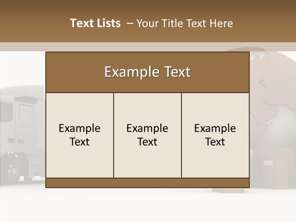 World Map World Box PowerPoint Template