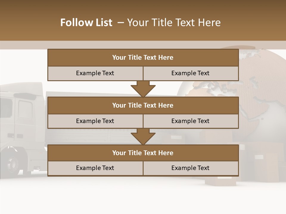 World Map World Box PowerPoint Template