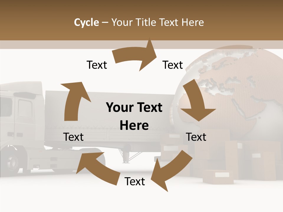 World Map World Box PowerPoint Template