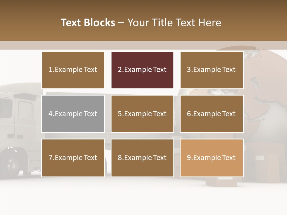 World Map World Box PowerPoint Template