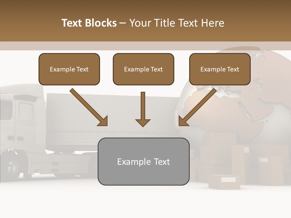 World Map World Box PowerPoint Template