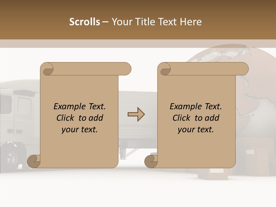 World Map World Box PowerPoint Template