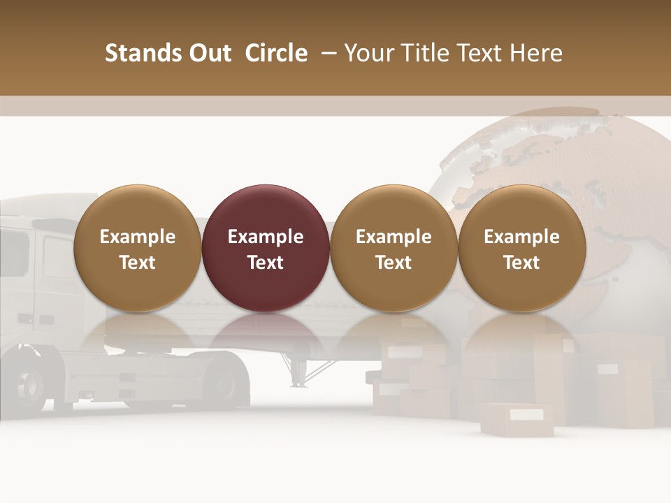 World Map World Box PowerPoint Template