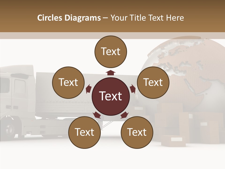 World Map World Box PowerPoint Template