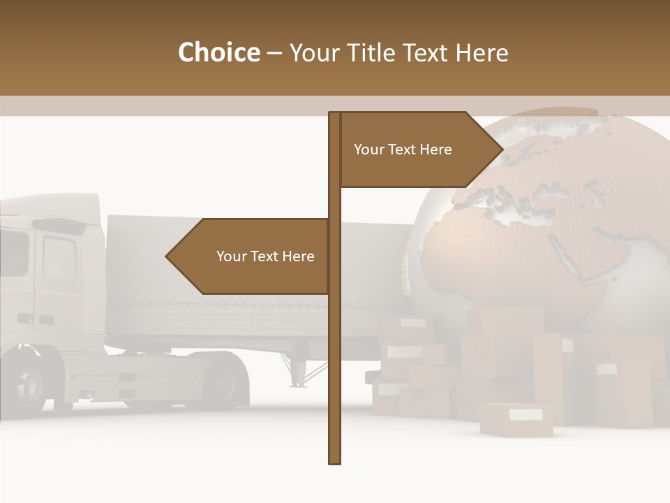 World Map World Box PowerPoint Template