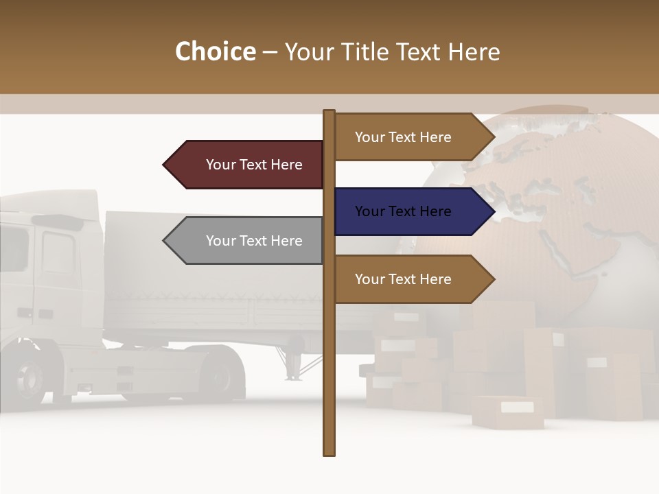 World Map World Box PowerPoint Template
