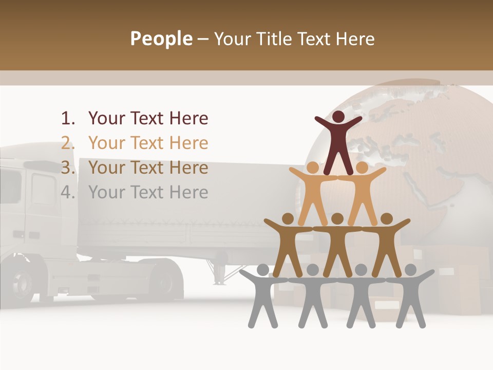 World Map World Box PowerPoint Template