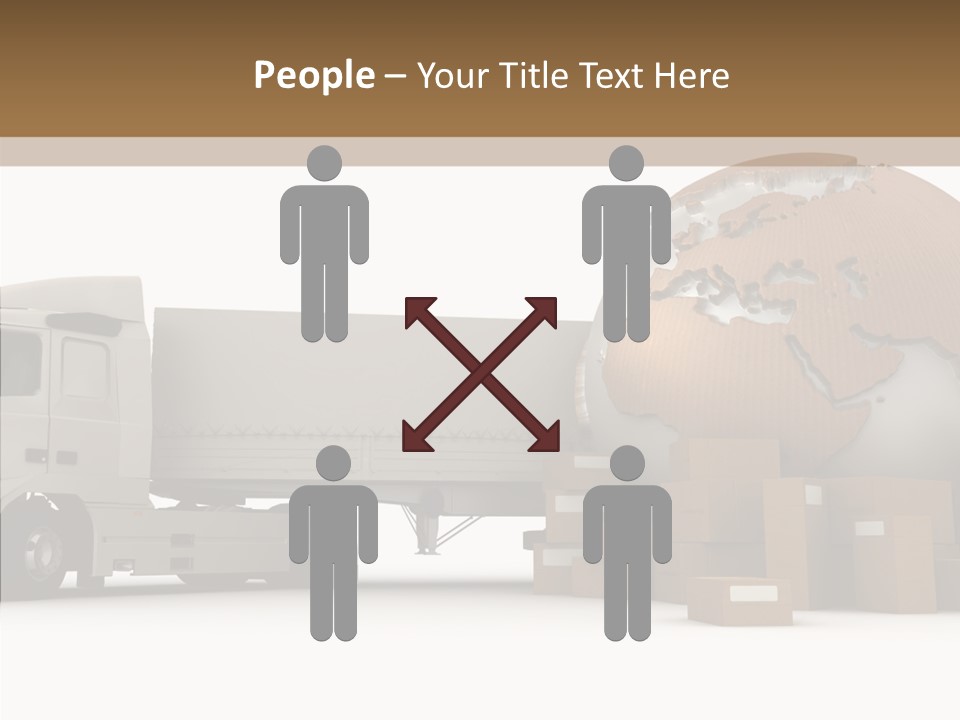 World Map World Box PowerPoint Template