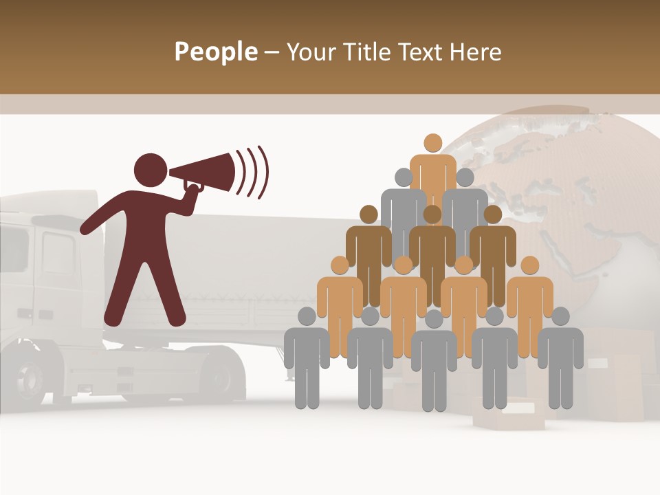 World Map World Box PowerPoint Template