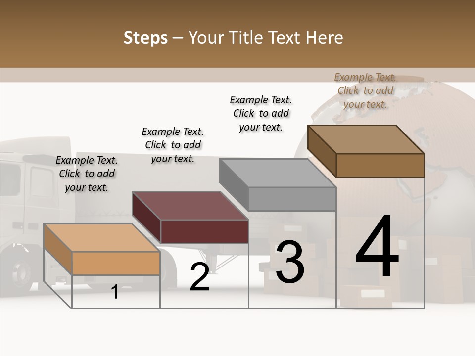 World Map World Box PowerPoint Template