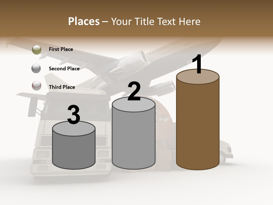 Lorry Schedule Carton PowerPoint Template