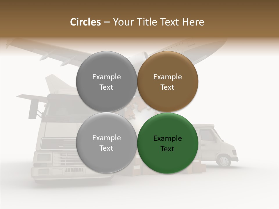 Lorry Schedule Carton PowerPoint Template