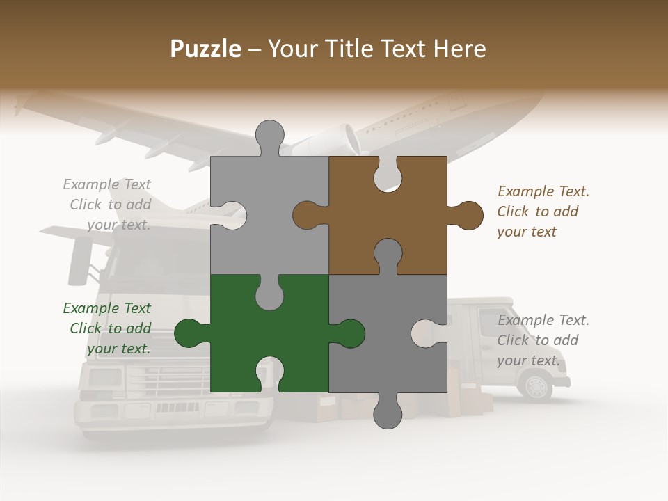 Lorry Schedule Carton PowerPoint Template