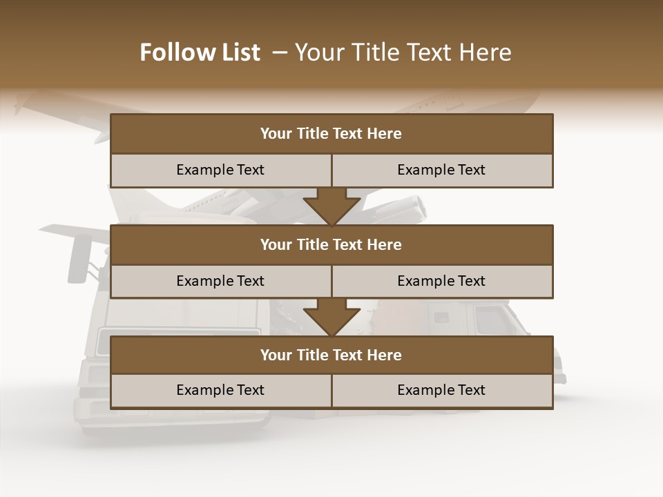 Lorry Schedule Carton PowerPoint Template