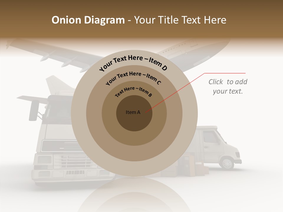 Lorry Schedule Carton PowerPoint Template
