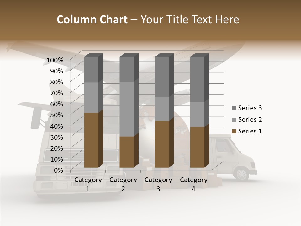 Lorry Schedule Carton PowerPoint Template