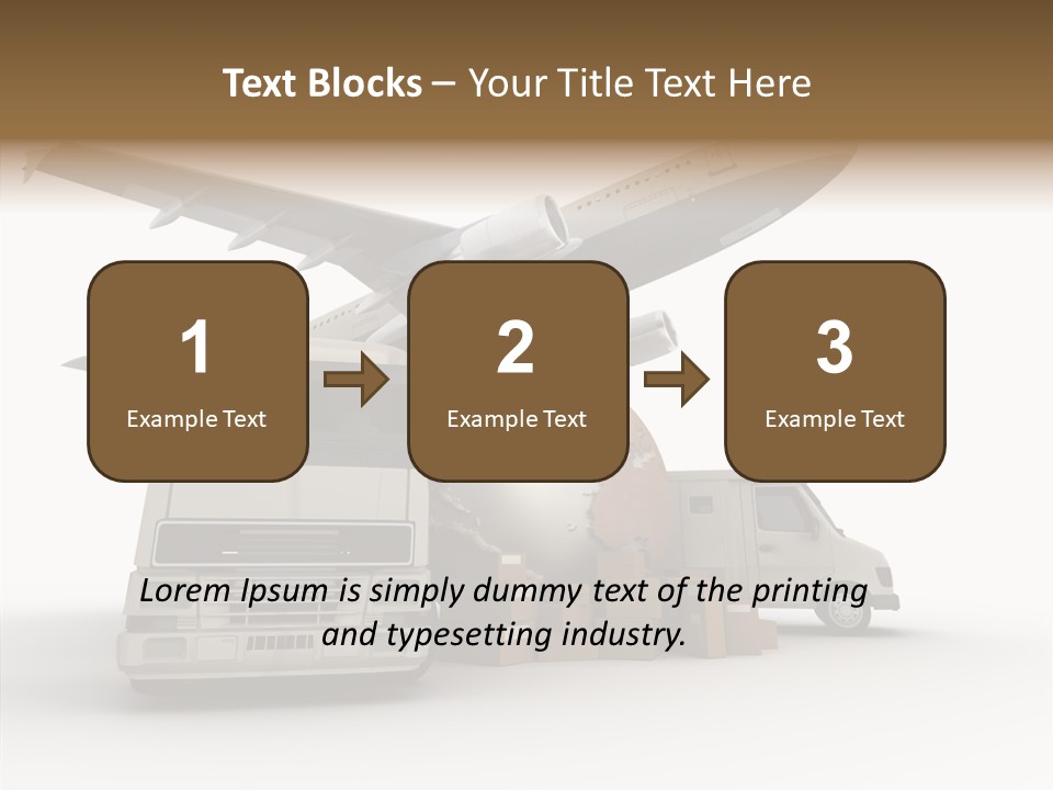 Lorry Schedule Carton PowerPoint Template